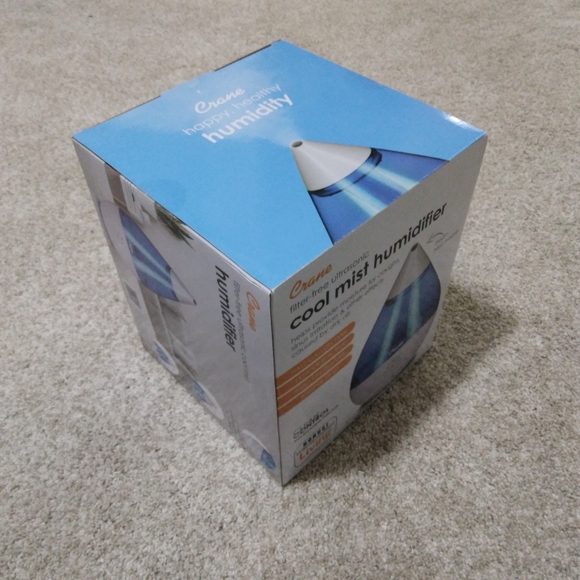 Crane Ultrasonic Half Gallon Humidifier, Blue and White - Picture 3 of 3